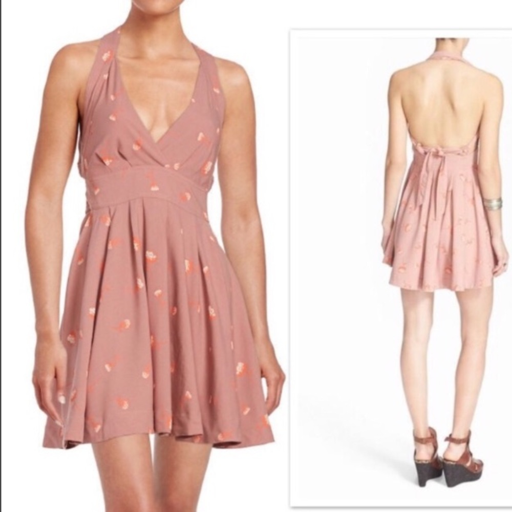 Free people flower pink summer dress